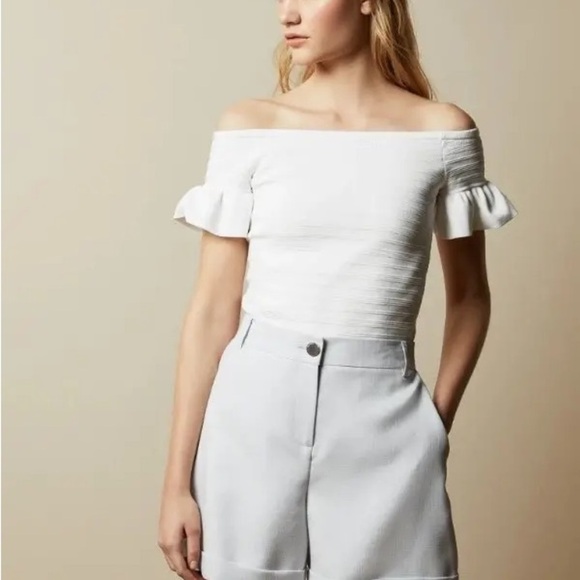 Ted Baker Misteey Bardot Off the Shoulder Knit Top - Picture 1 of 4